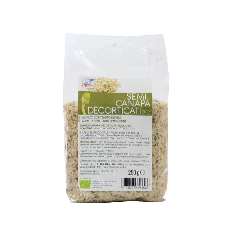 SEMI CANAPA DEC 250G BIO