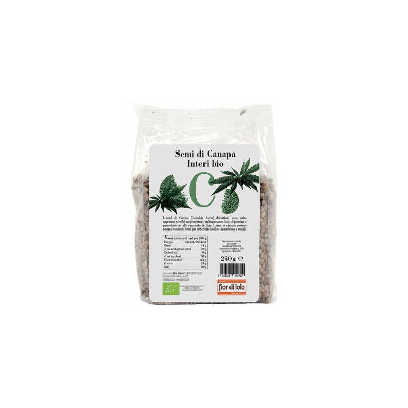 SEMI CANAPA INTERI BIO 250G