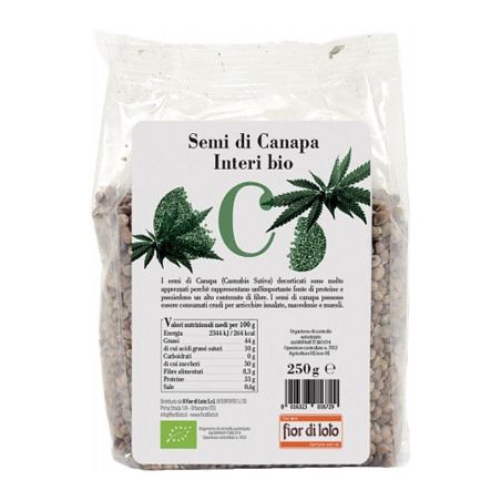 SEMI CANAPA INTERI BIO 250G