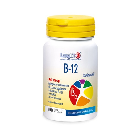 LONGLIFE B12 50MCG SUBL 100TAV