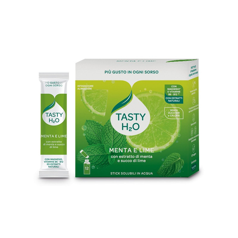 TASTY H2O MENTA E LIME 12STICK
