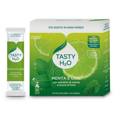TASTY H2O MENTA E LIME 12STICK