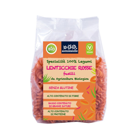 FUSILLI 100% LENTIC ROSSE 250G