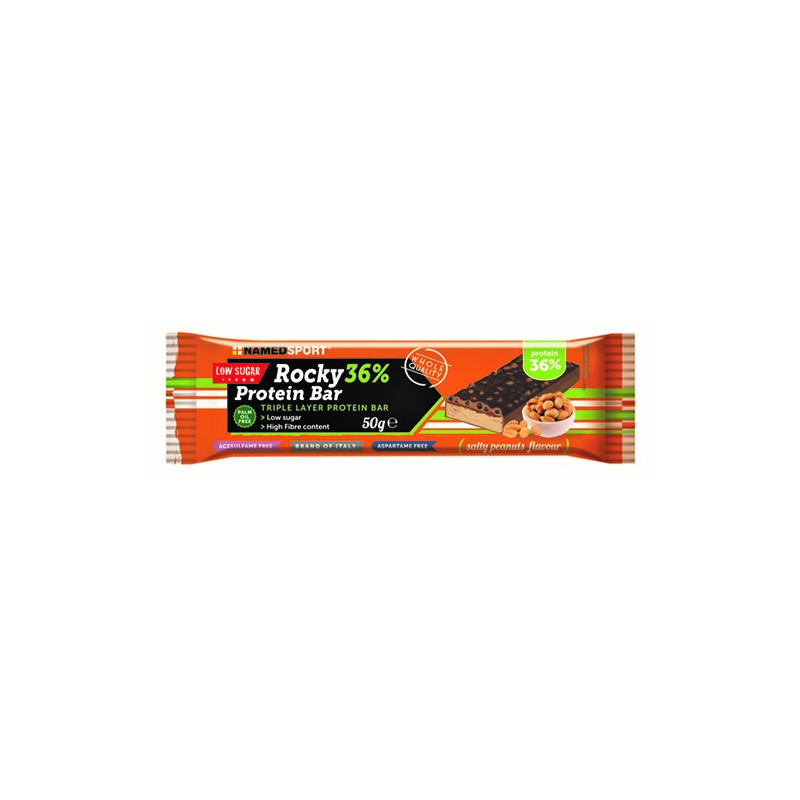 ROCKY 36% PROT BAR PEANUTS 50G