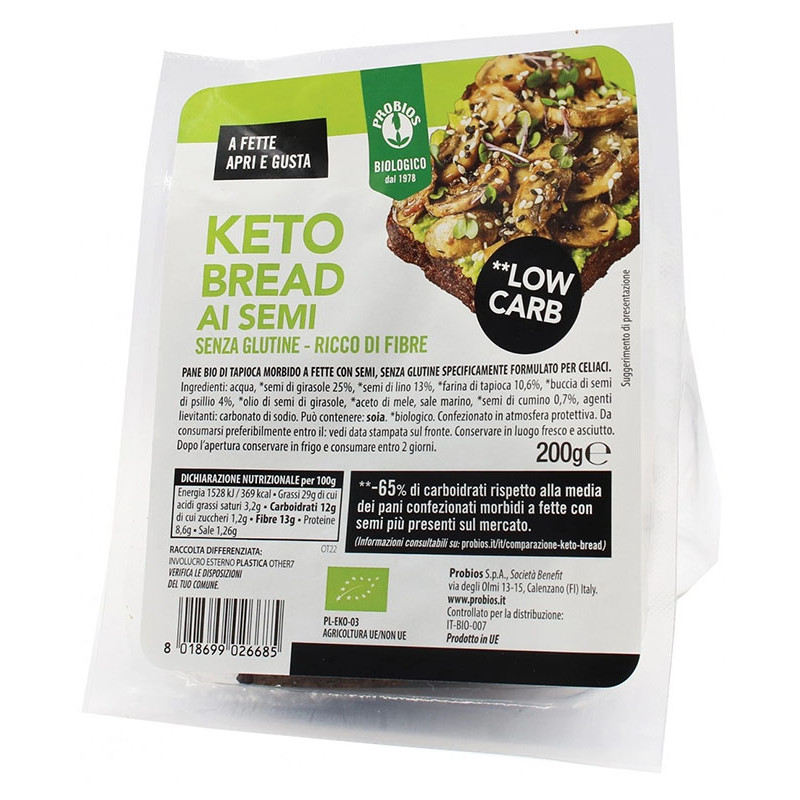 PROBIOS KETO BREAD C/SEMI 200G