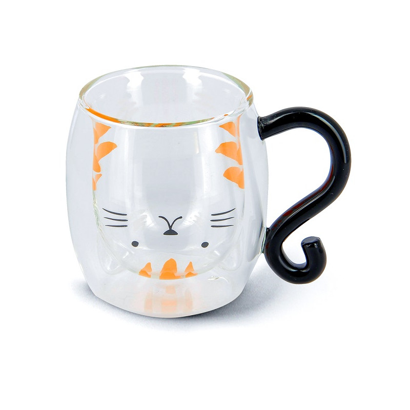 NEAVITA MUG VETRO KITTY TEA&FR