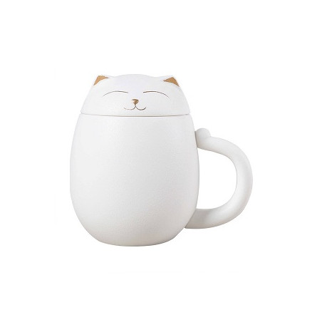MEOW WHITE TAZZA 380ML