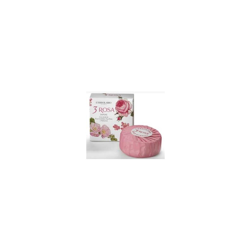 3 ROSA SAPONE PROFUMATO 100G