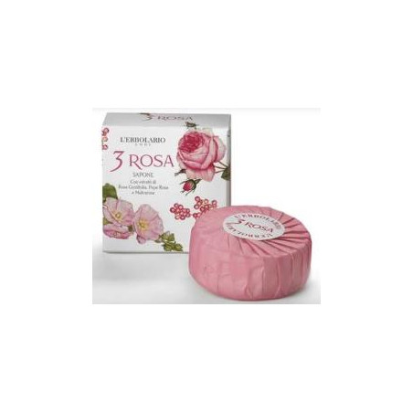 3 ROSA SAPONE PROFUMATO 100G