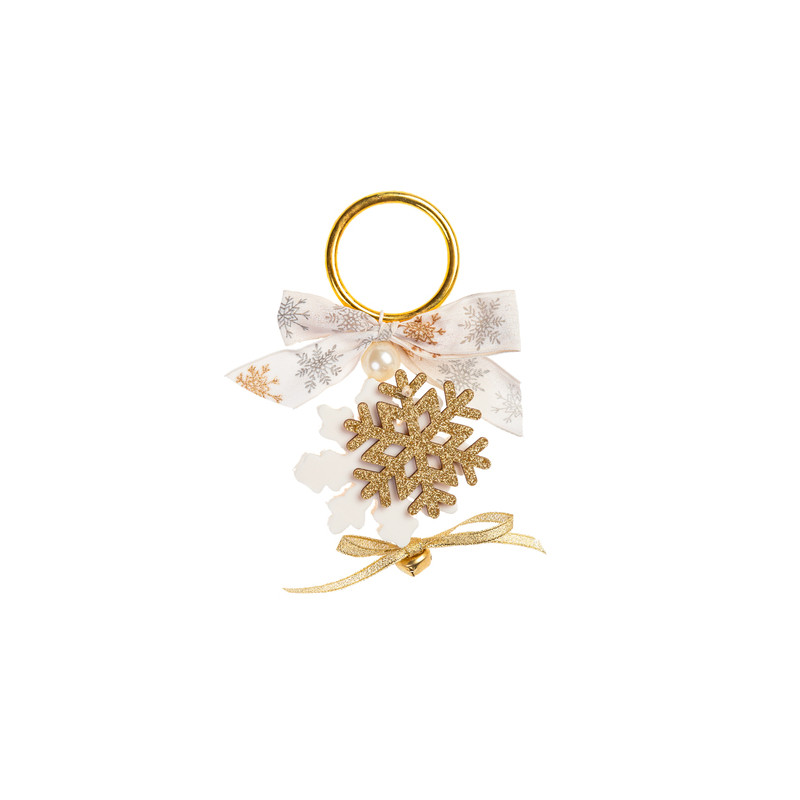 AMOREVOLE FIOCCO DI NEVE ORO
