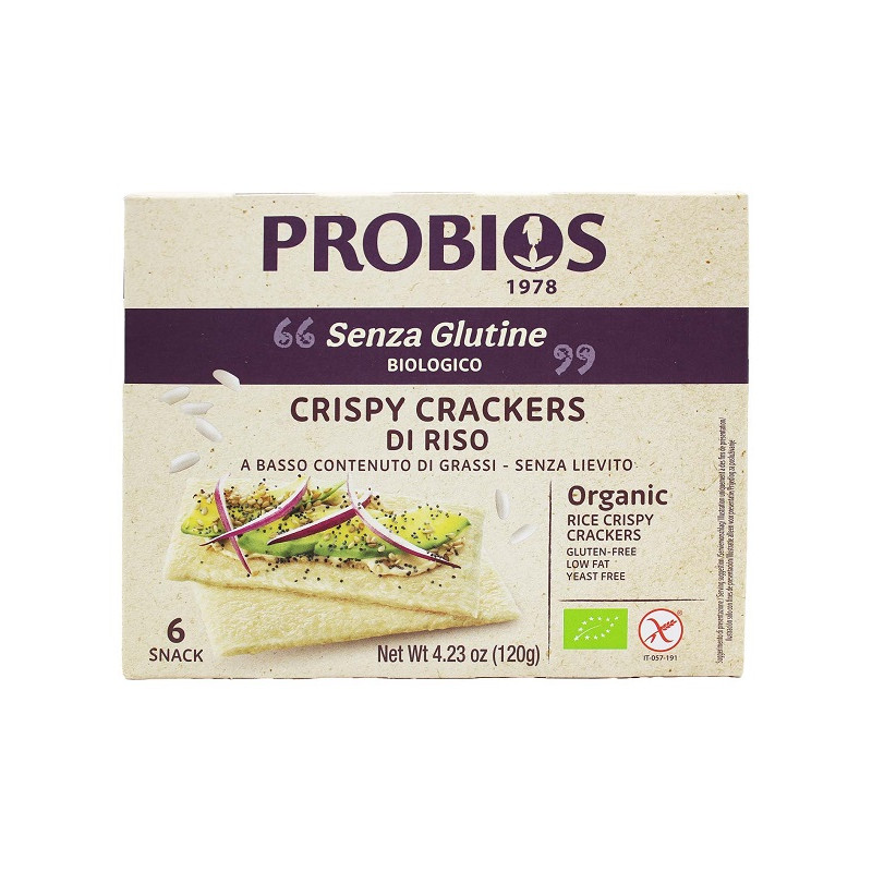 CRISPY CRACKERS RISO 6PZ 20G